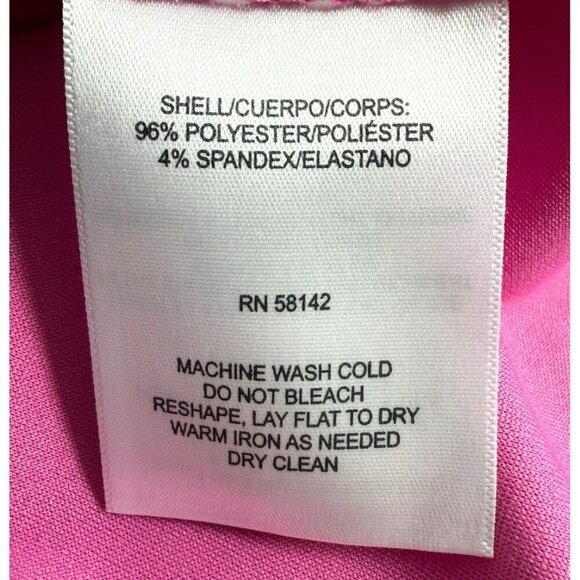 Maggy London Womens Light Pink Sleeveless Belted Pockets Sheath Dress Sz 12 New - Picture 9 of 10